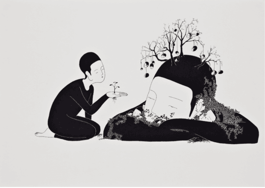 Rysunek koreańskiego artysty Moonassi